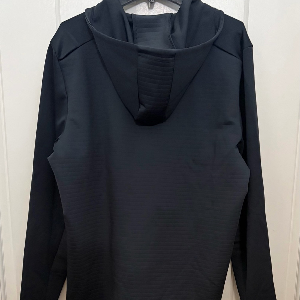 Spyder Active Men's Long Sleeve Stretch Full Zip Hoodie Jacket Black Size L New - Picture 5 of 13